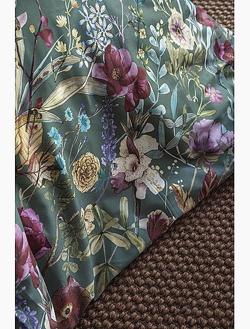 Parure de couette, satin de coton imprimé