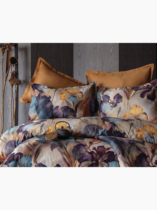 Parure de couette, satin de coton imprimé - Kiabi Parure de couette, satin de coton imprimé - Kiabi