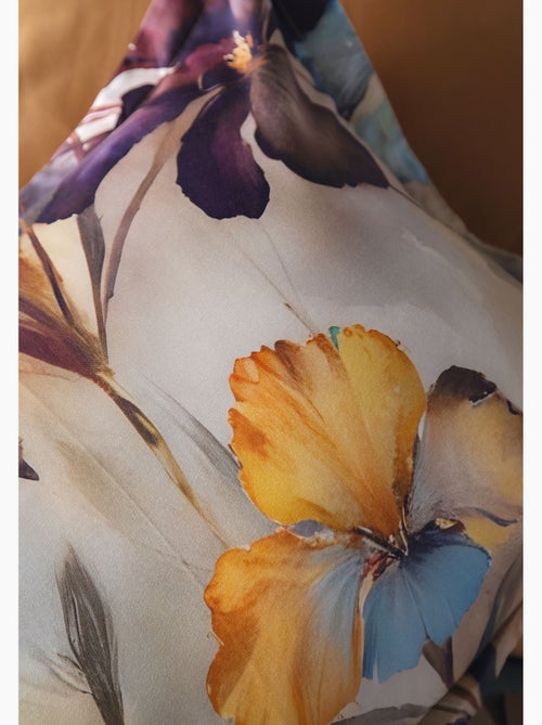 Parure de couette, satin de coton imprimé - Kiabi Parure de couette, satin de coton imprimé - Kiabi