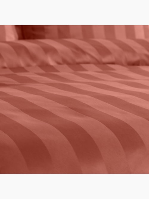 Parure de couette satin microfibre tomette - Kiabi