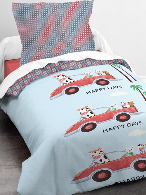 Parure de couette Today 140x200 cm 100% Coton 57 fils Nice Days - Kiabi