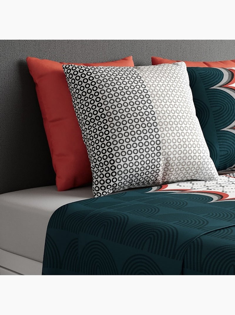 Parure de drap 100% coton 57fils antan Gris - Kiabi