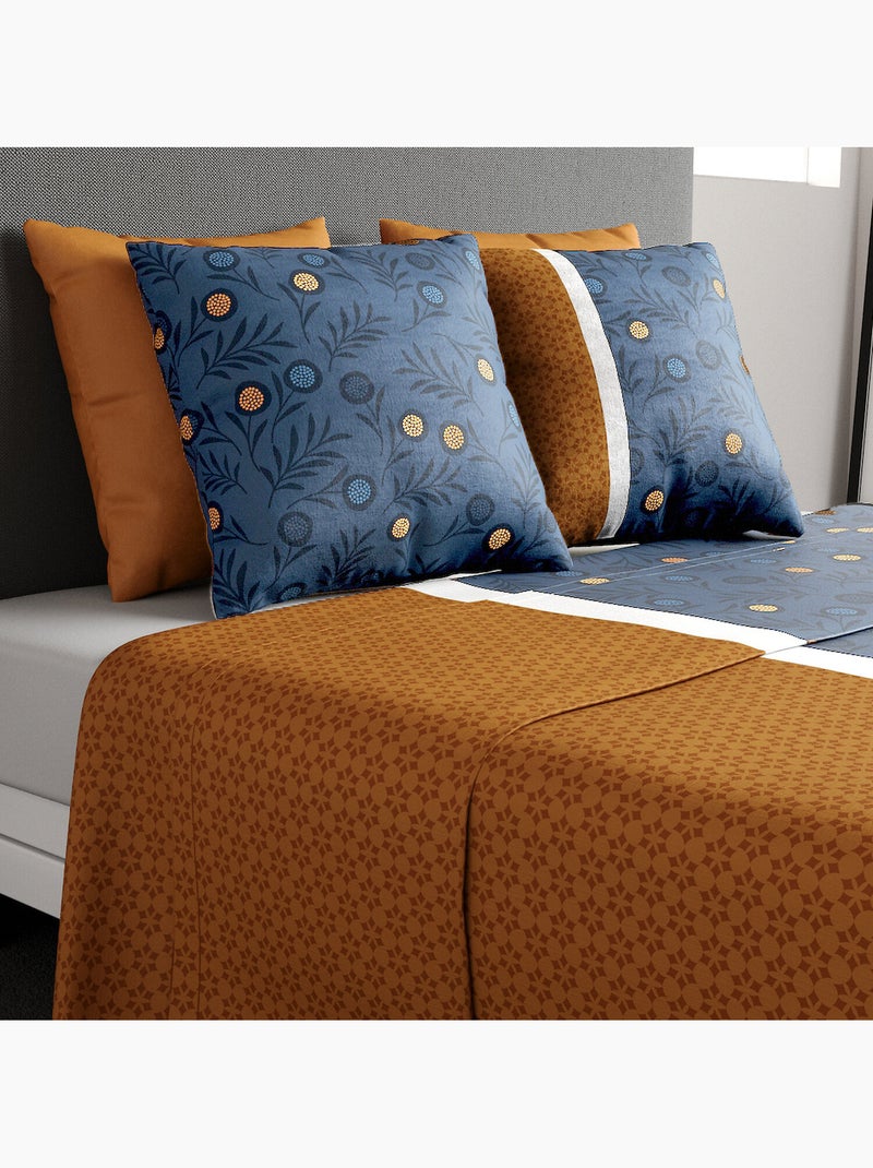 Parure de drap 100% coton 57fils bel'or Jaune - Kiabi