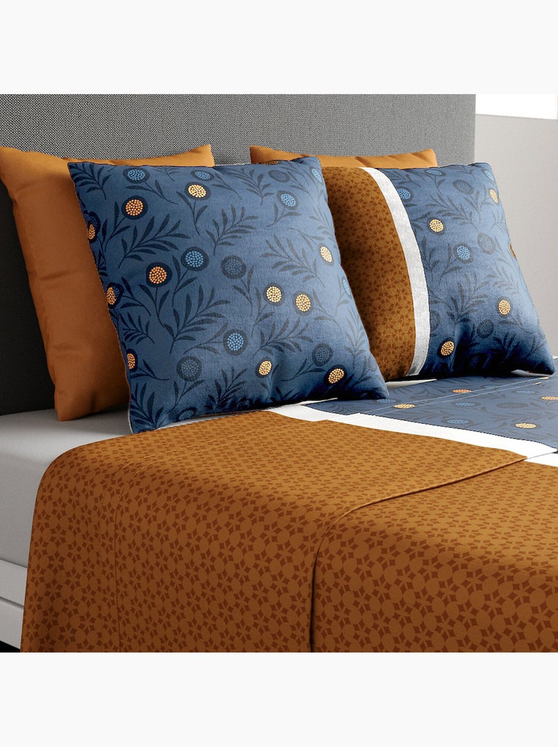 Parure de drap 100% coton 57fils bel'or Jaune - Kiabi