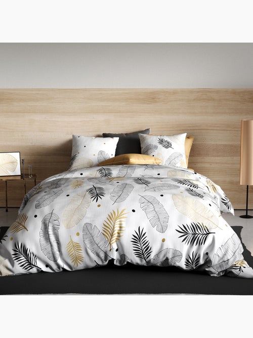 Parure de drap 100% coton 57fils envole - Kiabi