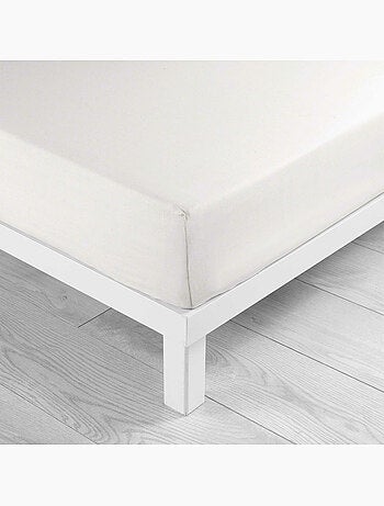 Parure de drap 4 Pièces en coton 57 fils – Drap-Housse, Drap Plat et 2 Taies d’Oreiller