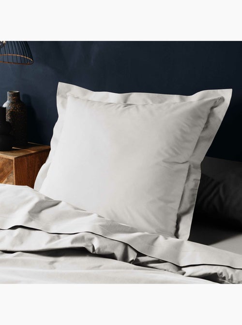 Parure de drap 4 Pièces en coton 57 fils – Drap-Housse, Drap Plat et 2 Taies d’Oreiller - Kiabi