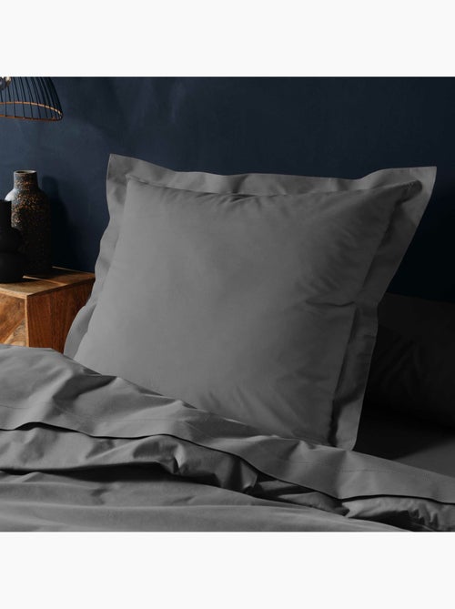 Parure de drap 4 Pièces en coton 57 fils – Drap-Housse, Drap Plat et 2 Taies d’Oreiller - Kiabi