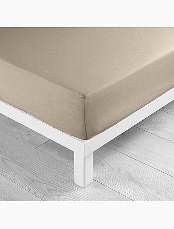 Parure de drap 4 Pièces en coton 57 fils – Drap-Housse, Drap Plat et 2 Taies d’Oreiller