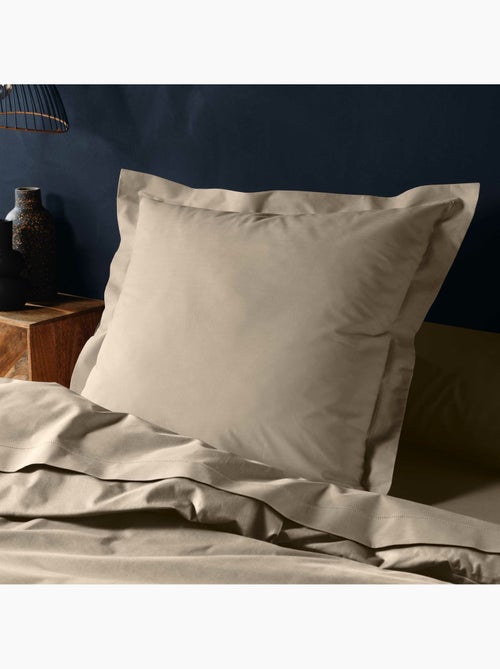 Parure de drap 4 Pièces en coton 57 fils – Drap-Housse, Drap Plat et 2 Taies d’Oreiller - Kiabi