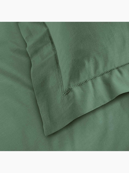 Parure de drap 4 Pièces en coton 57 fils – Drap-Housse, Drap Plat et 2 Taies d’Oreiller - Kiabi