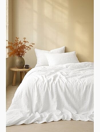 Parure de drap avec 2 taies assorties en gaze de coton La sultane