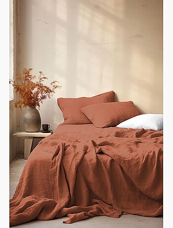 Parure de drap avec 2 taies assorties en gaze de coton La sultane