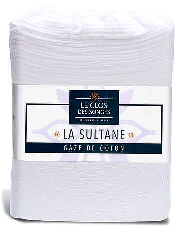 Parure de drap avec 2 taies assorties en gaze de coton La sultane