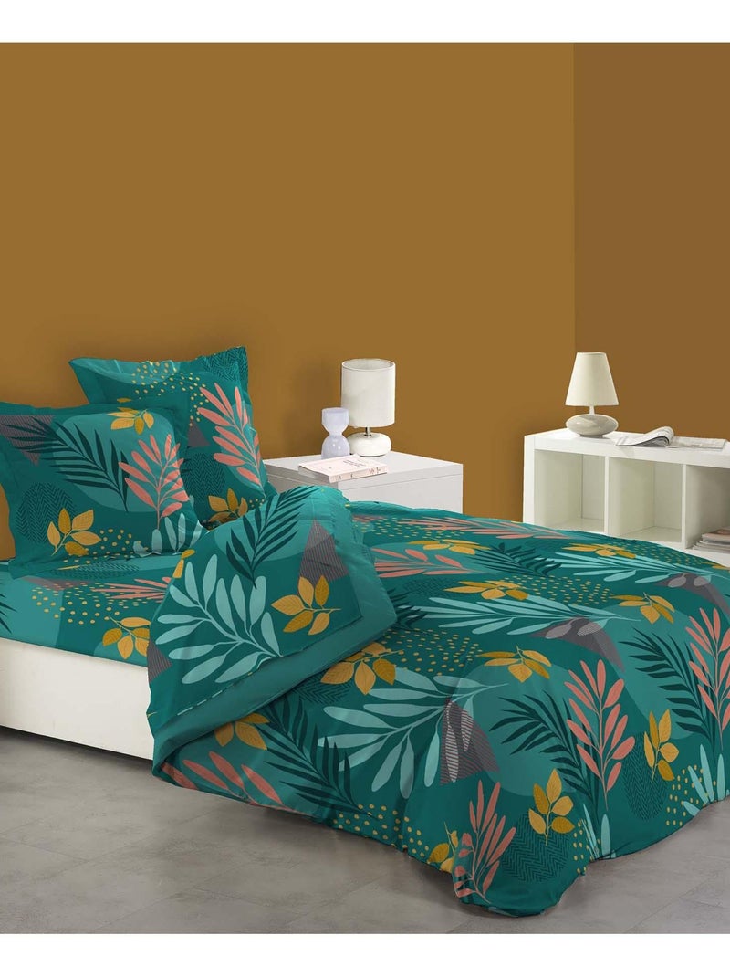 Parure de Drap avec taies d'oreiller Bouquet d'ete Multicolore - Kiabi