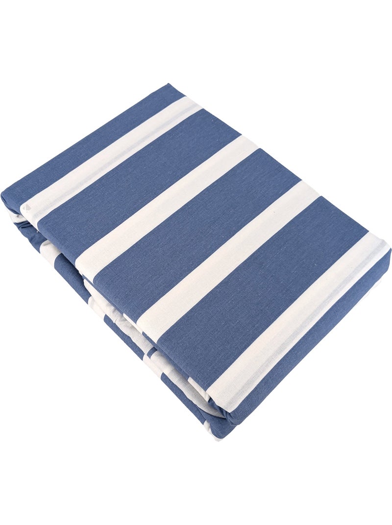 Parure de drap coton adouci STRIPES Bleu - Kiabi