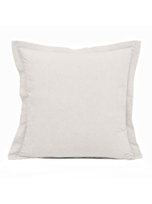 Parure de drap et drap housse coton 57fils uni - Kiabi Parure de drap et drap housse coton 57fils uni - Kiabi