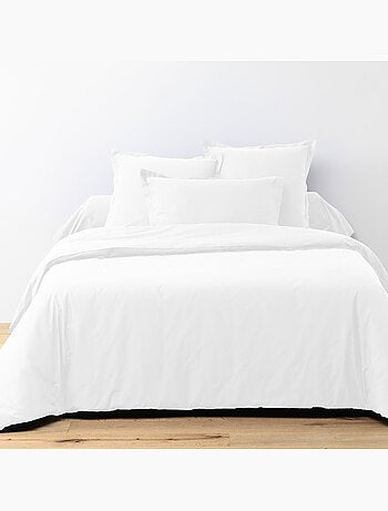 Parure de drap et drap housse coton 57fils uni