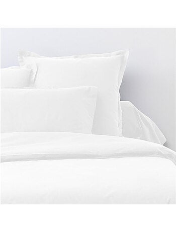 Parure de drap et drap housse coton 57fils uni