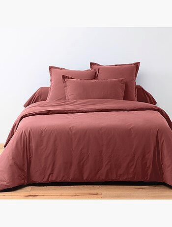 Parure de drap et drap housse coton 57fils uni