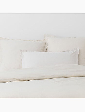 Parure de drap et drap housse coton 57fils uni