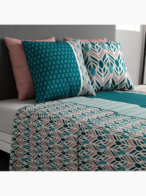 Parure de drap housse 100% coton 57fils-limbe - Kiabi