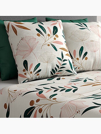 Parure de drap plat, drap housse 100% coton 57fils-kano