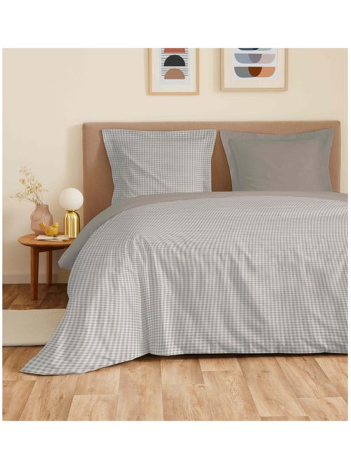 Parure de draps - Coton Pur - 100 % Coton 57 Fils/cm² - Kiabi Parure de draps - Coton Pur - 100 % Coton 57 Fils/cm² - Kiabi