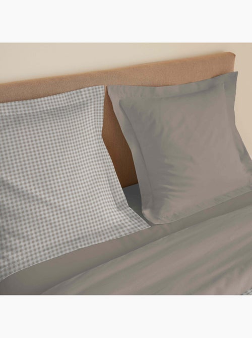 Parure de draps - Coton Pur - 100 % Coton 57 Fils/cm² - Kiabi Parure de draps - Coton Pur - 100 % Coton 57 Fils/cm² - Kiabi