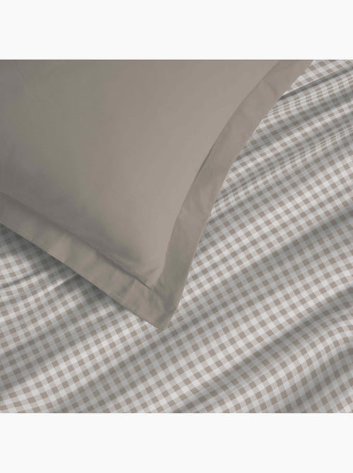 Parure de draps - Coton Pur - 100 % Coton 57 Fils/cm² - Kiabi Parure de draps - Coton Pur - 100 % Coton 57 Fils/cm² - Kiabi