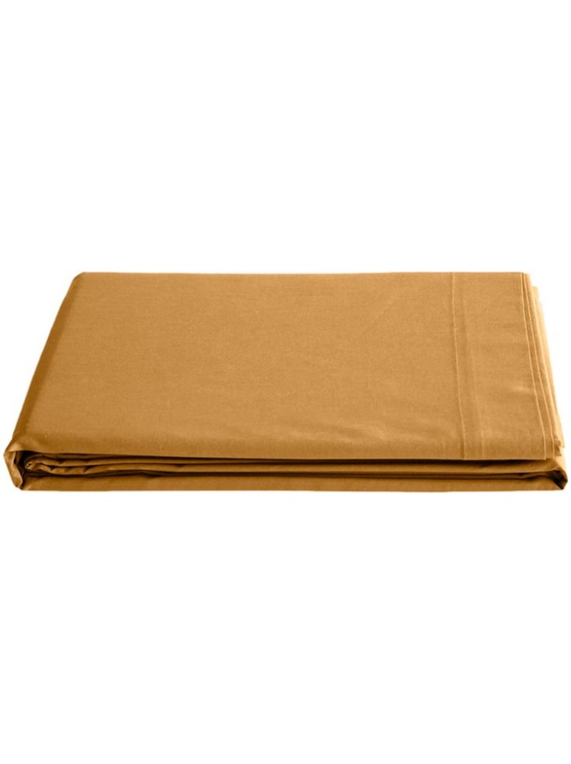 Parure de draps - coton pur - 100 % coton 57 fils/cm² Miel - Kiabi