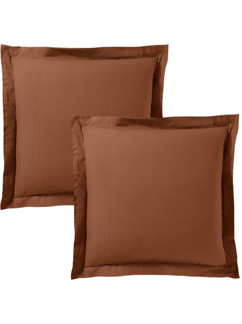 Parure de draps - coton pur - 100 % coton 57 fils/cm² Rouge - Kiabi