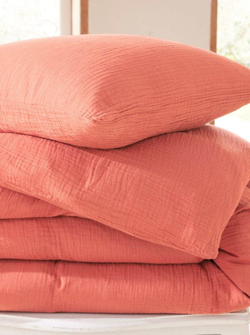 Parure de draps - Coton Pur - 100% gaze de coton 125 gr/m² Blush - Kiabi