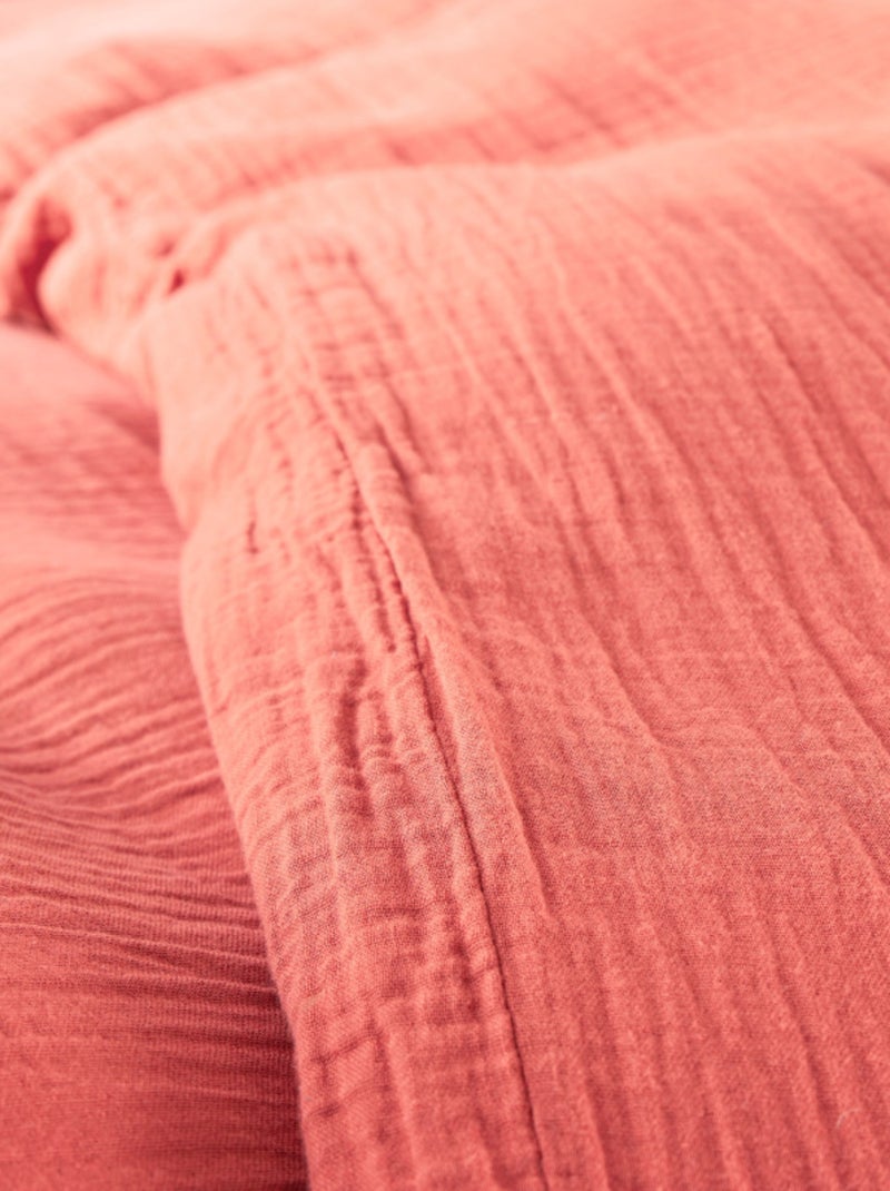 Parure de draps - Coton Pur - 100% gaze de coton 125 gr/m² Blush - Kiabi