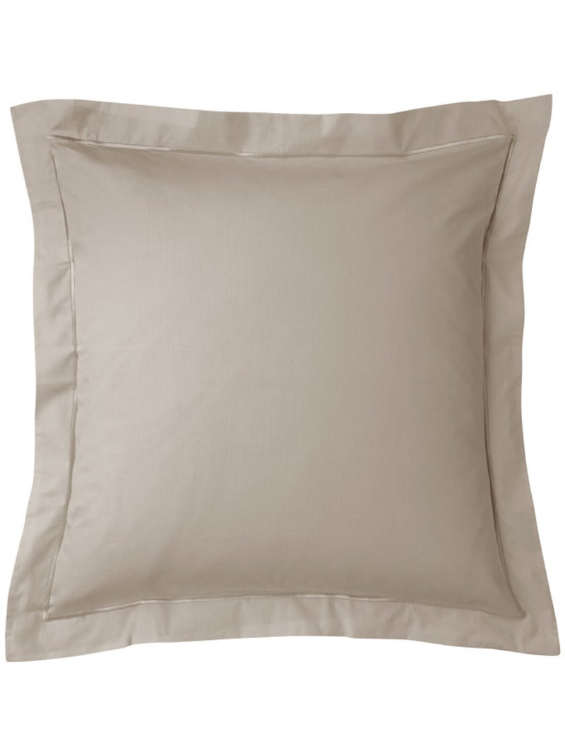 Parure de draps - Coton Pur - 100% Percale de coton peigné Beige foncé - Kiabi
