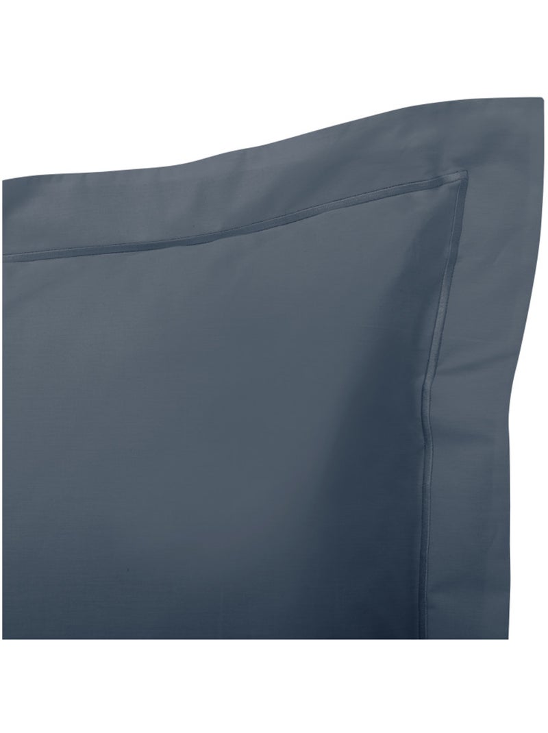 Parure de draps - Coton Pur - 100% Percale de coton peigné Bleu foncé - Kiabi