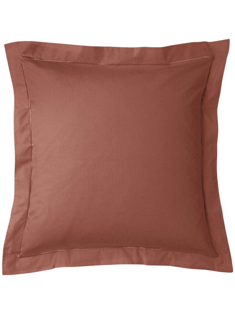Parure de draps - Coton Pur - 100% Percale de coton peigné Terracotta - Kiabi