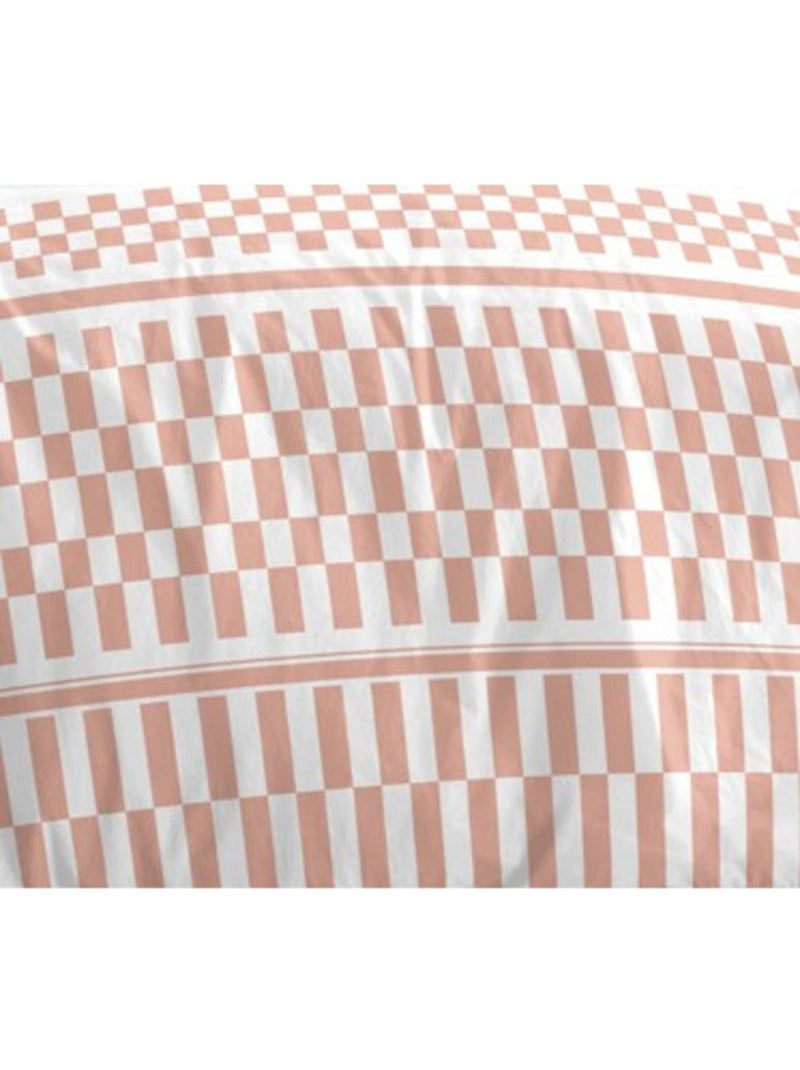 Parure de draps - Coton Pur - 100% Polyester Abricot - Kiabi