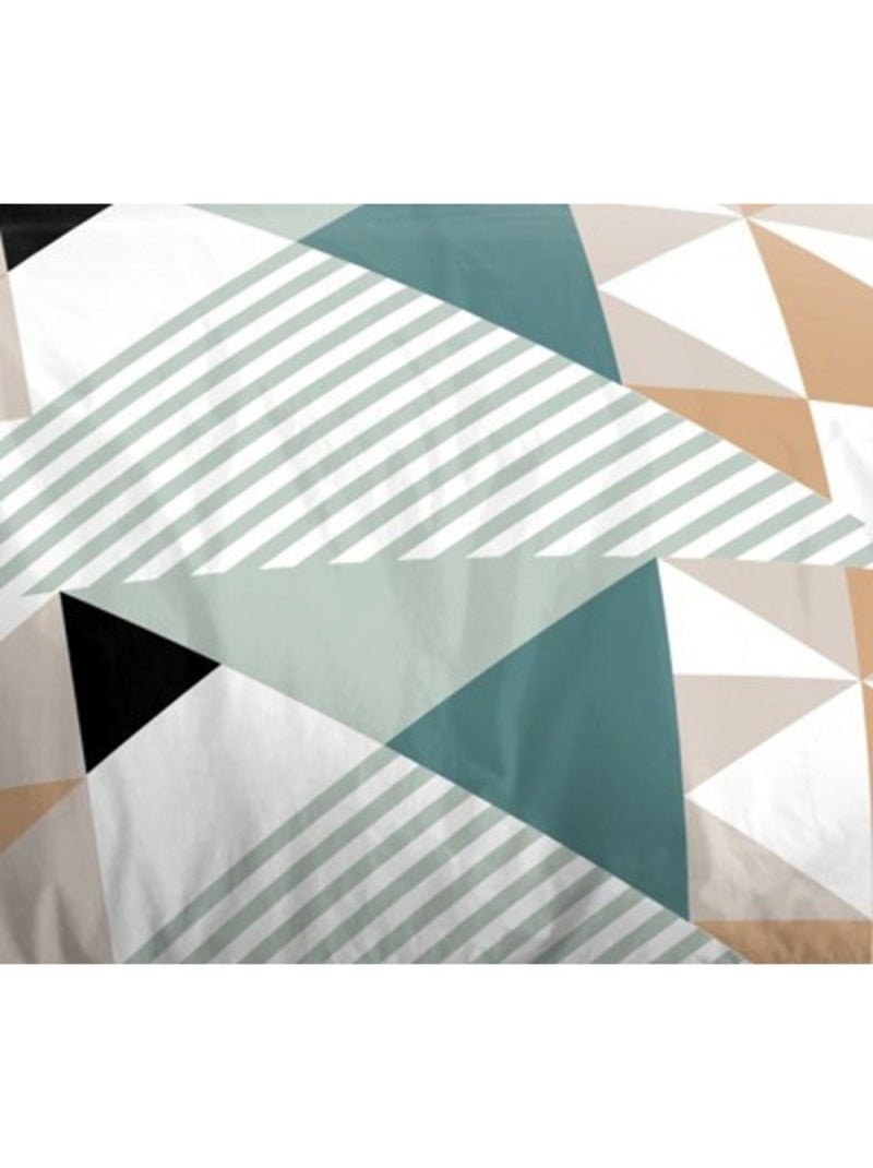 Parure de draps - Coton Pur - 100% Polyester Bleu turquoise - Kiabi