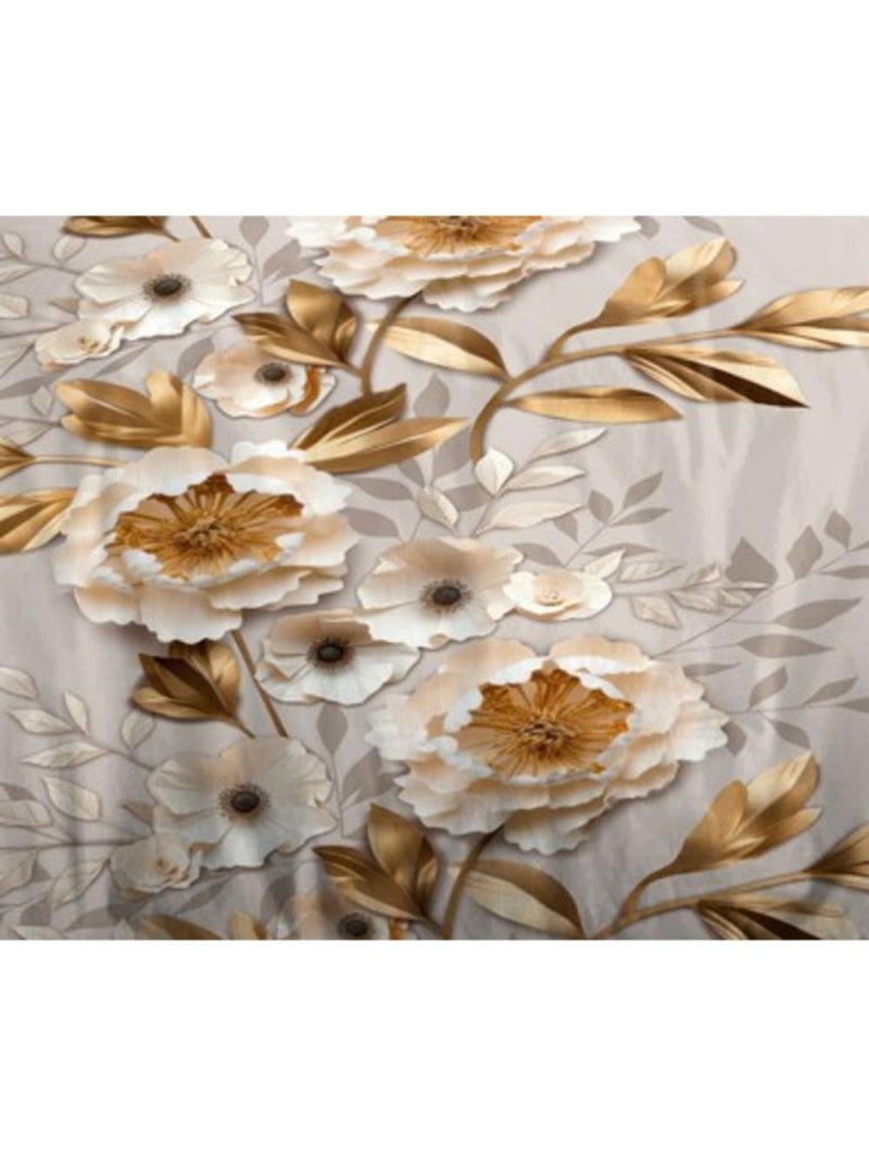 Parure de draps - Coton Pur - 100% Polyester Doré - Kiabi