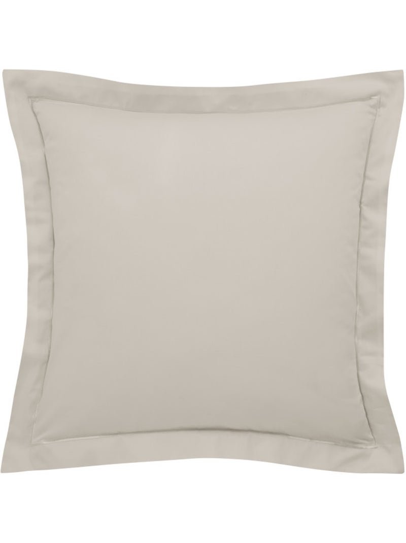 Parure de draps - Coton Pur - 100% Satin de coton Peigné" / 120 fils/cm² Beige clair - Kiabi