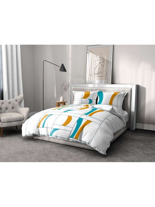 Parure de draps  100%  coton 57 fils     - ATTOLL - Kiabi