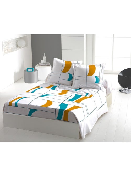 Parure de draps  100%  coton 57 fils     - ATTOLL - Kiabi