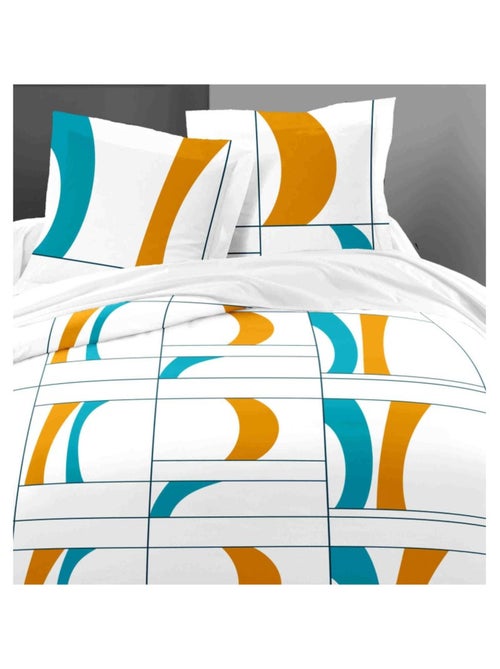 Parure de draps  100%  coton 57 fils     - ATTOLL - Kiabi