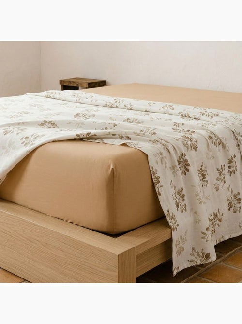 Parure de draps 100% coton à motif floral, taie d'oreiller incluse - Gamusi - Kiabi