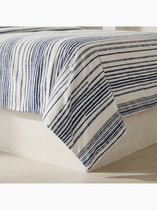 Parure de draps 100% coton à rayures, taie d'oreiller incluse - Gamusi - Kiabi