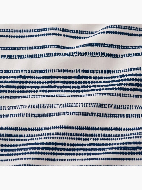 Parure de draps 100% coton à rayures, taie d'oreiller incluse - Gamusi - Kiabi