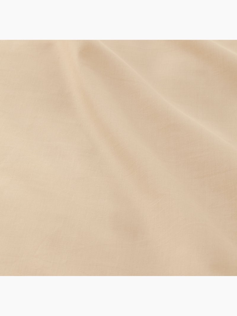 Parure de draps 100% coton, unie - Gamusi. Beige - Kiabi
