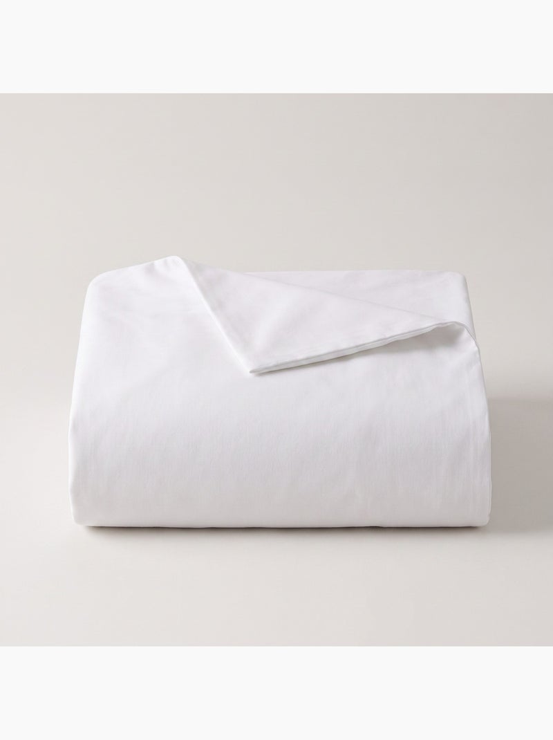 Parure de draps 100% coton, unie - gamusi. Blanc - Kiabi