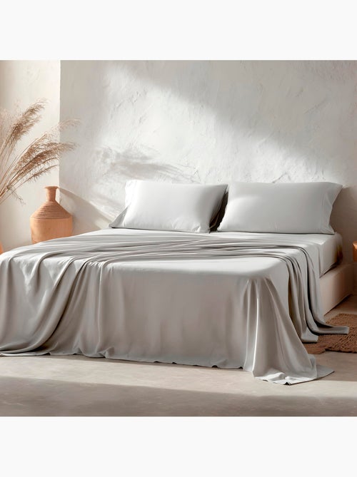Parure de draps 100% coton, unie - Gamusi. - Kiabi